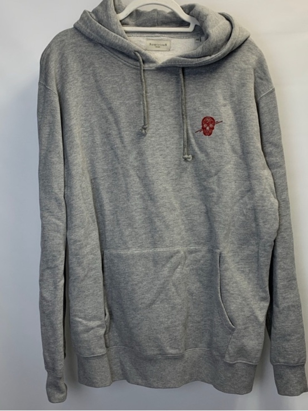 Suspicious Antwerp ‘The Playground’ Skull Hoodie Gray Size XXL